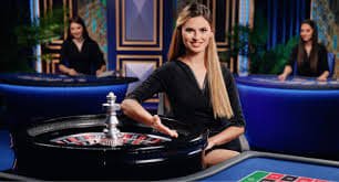 Mobile app interface showing live casino table selections and football markets