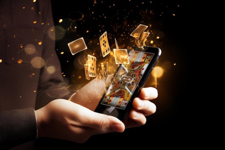 Mobile phone displaying live lottery draw on lambo4d login